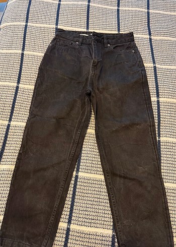 Mango Siyah Mom Jean