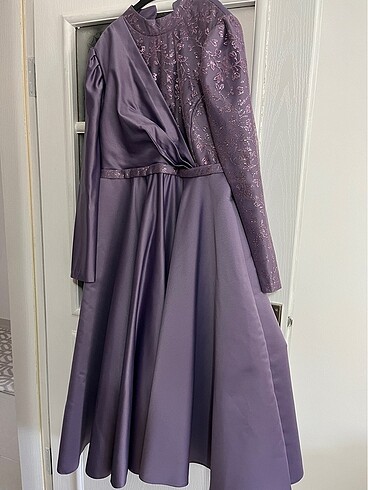 Lila tesettür abiye - Görsel 2