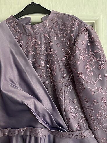 Lila tesettür abiye - Görsel 3