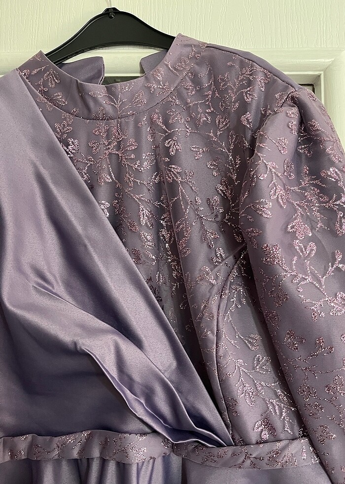 Lila tesettür abiye - Görsel 3