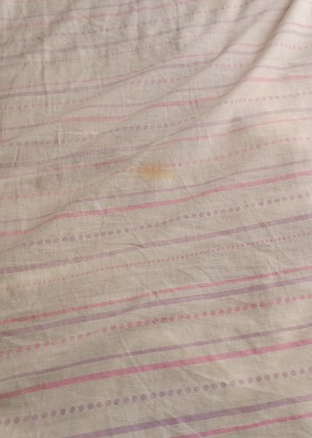 Pastel Çizgili Beyaz çarşaf - Görsel 2