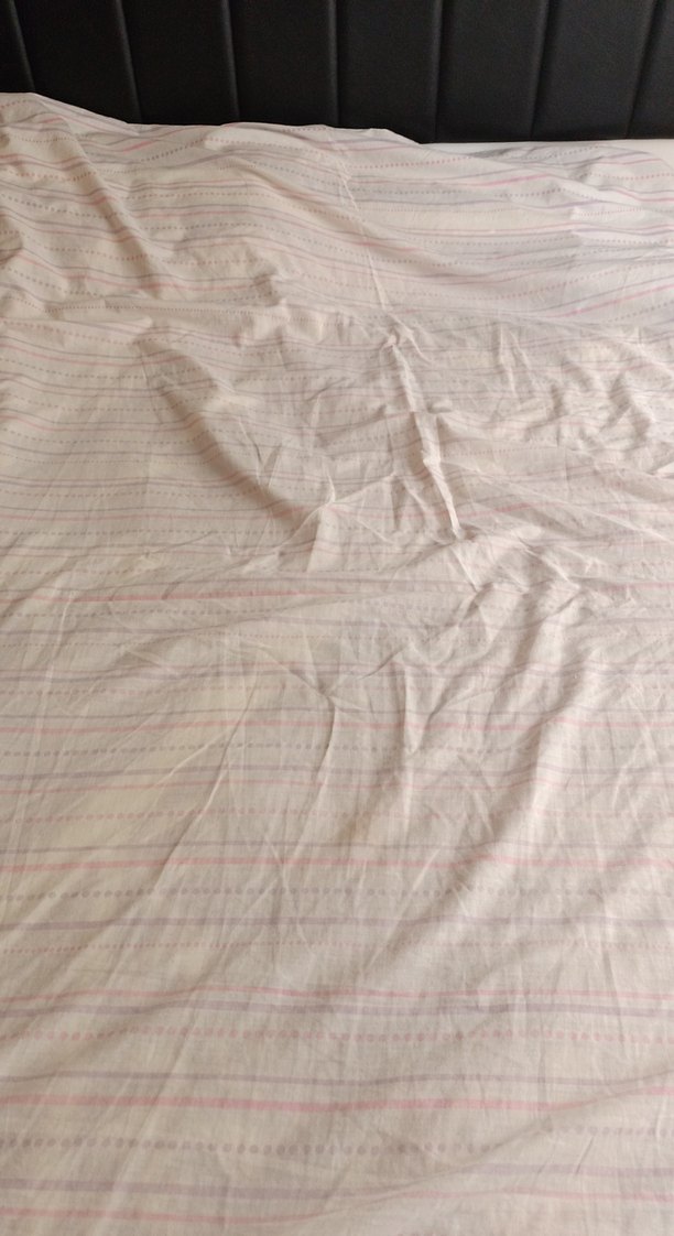 Pastel Çizgili Beyaz çarşaf - Görsel 5