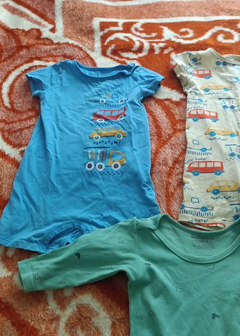 Renkli Bebek Erkek Kısa Kollu Body Seti - Görsel 4