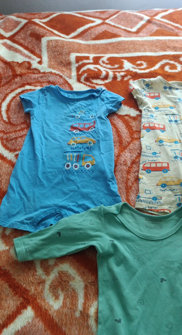 Renkli Bebek Erkek Kısa Kollu Body Seti - Görsel 4