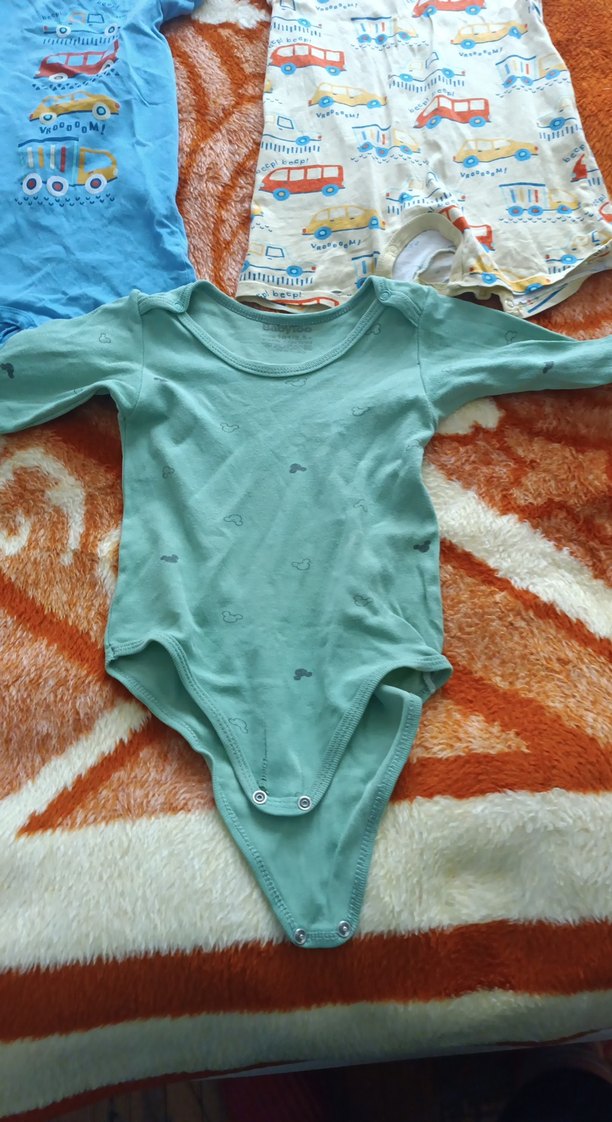 Renkli Bebek Erkek Kısa Kollu Body Seti - Görsel 2