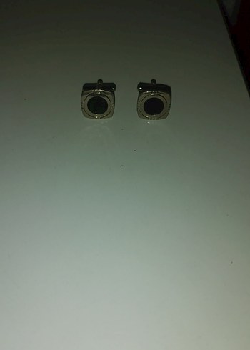 Minimalist Siyah Gri Erkek kol düğmesi - Görsel 2