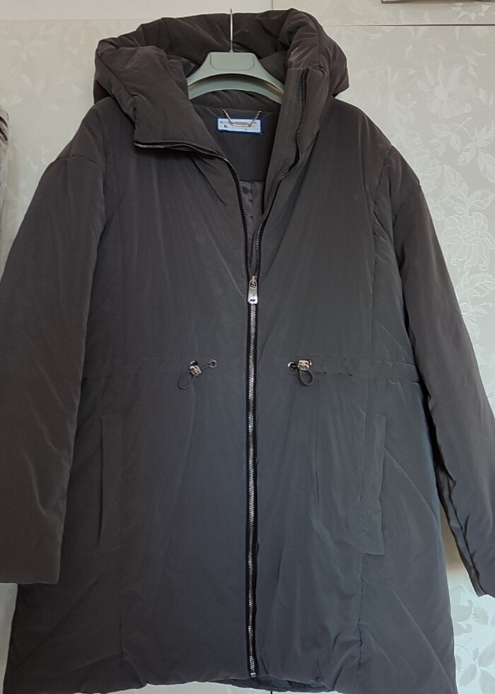 Kadın gri mont - Görsel 2