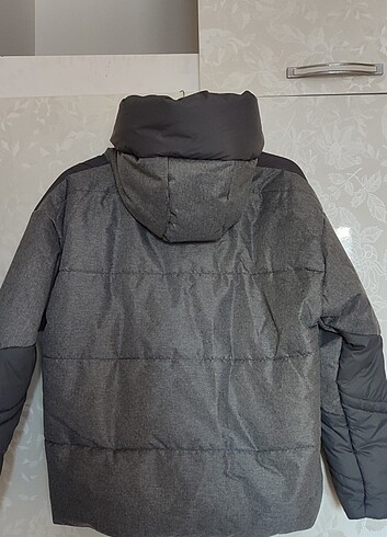 Kadın gri mont bol kesim 36-38 beden - Görsel 4