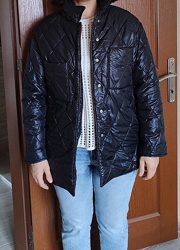 Kadın içi peluş mont M beden sıfır/etiketli - Görsel 2