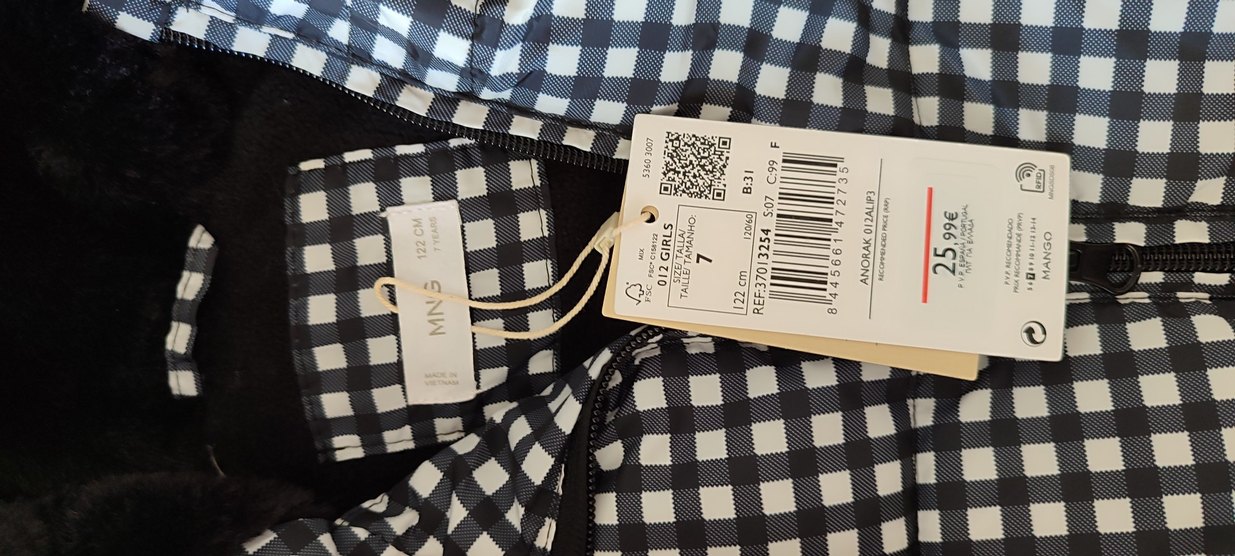 Mango kız çocuk mont 7 yaş sıfır etiketli ürün - Görsel 2