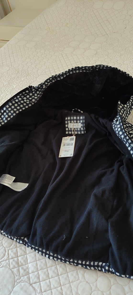 Mango kız çocuk mont 7 yaş sıfır etiketli ürün - Görsel 3