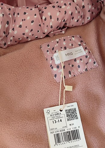 Mango kız çocuk mont 13-14 yaş sıfır/etiketli ürün. - Görsel 3