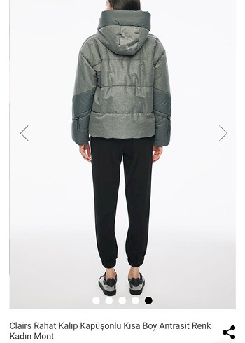 Kadın mont kol detaylı sıfır/etiketli ürün - Görsel 2