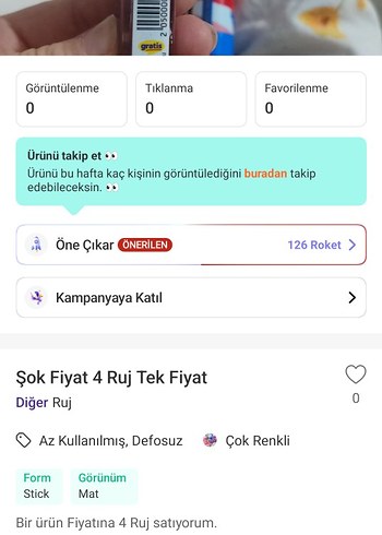 Renkli Ruj Seti - Görsel 8