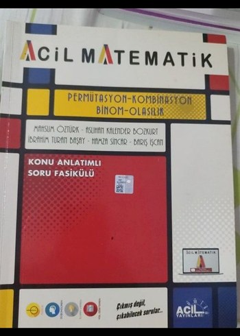Acil Matematik Permütasyon-Kombinasyon Kitabı - Görsel 2