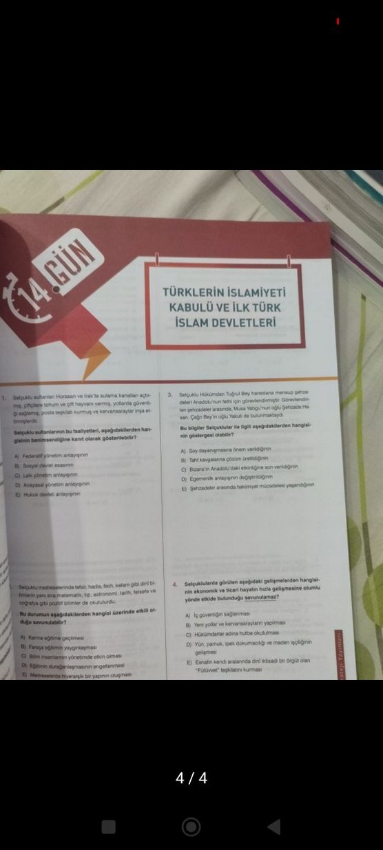 TYT Gün Gün Tarih Soru Bankası - Görsel 4