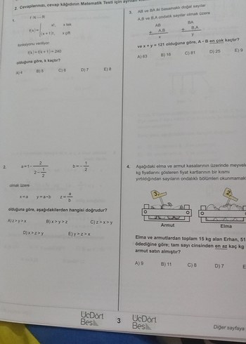 Mehmet Kıvrak 10 AYT Deneme Sınavı Seti - Görsel 3
