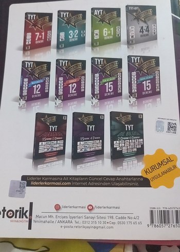 TYT Sosyal Bilimler 15 Deneme Kitabı - Görsel 2