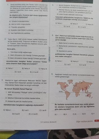TYT Sosyal Bilimler 15 Deneme Kitabı - Görsel 5