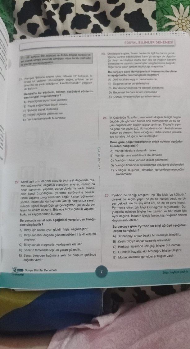 TYT Sosyal Bilimler 15 Deneme Kitabı - Görsel 4