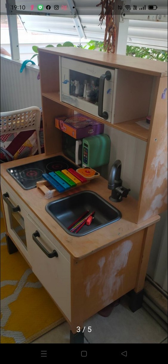 Beyaz Çocuk Oyun Mutfak Seti - Görsel 3