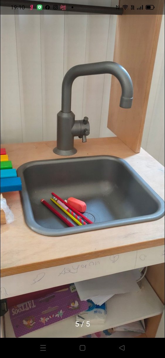 Beyaz Çocuk Oyun Mutfak Seti - Görsel 5