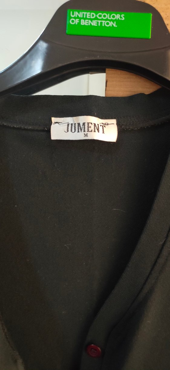 Düğmeli Siyah Uzun Kollu Kadın Hırka - Görsel 2