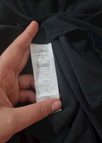 40 Beden siyah Renk Fırfırlı Siyah Gotik Bluz