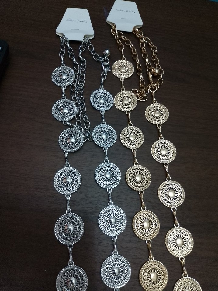 Bohem Çok Renkli Zincir Detaylı Kadın El Zinciri - Görsel 2