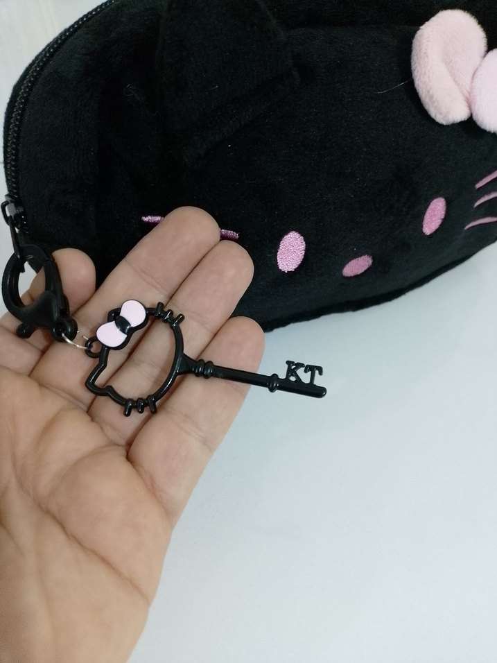 Siyah Kedi Figürlü Aksesuar Çantası - Görsel 4