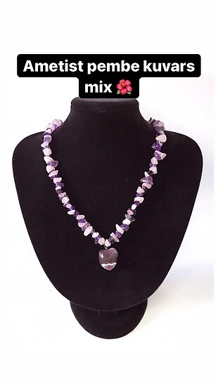 Ametist pembe kuvars mix