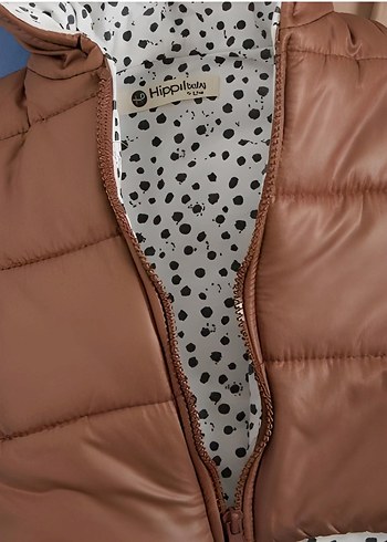 Kahverengi Peluş Kapüşonlu Bebek Erkek Takımı - Görsel 4