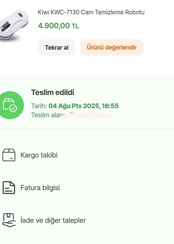 Kiwi KWC-7130 Beyaz Cam Temizleme Robotu - Görsel 6