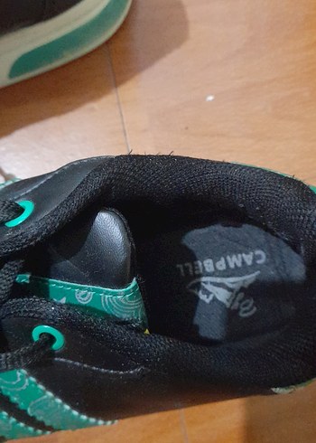 Yeşil Yılan Desenli Bağcıklı Kadın Spor Ayakkabı - Görsel 3