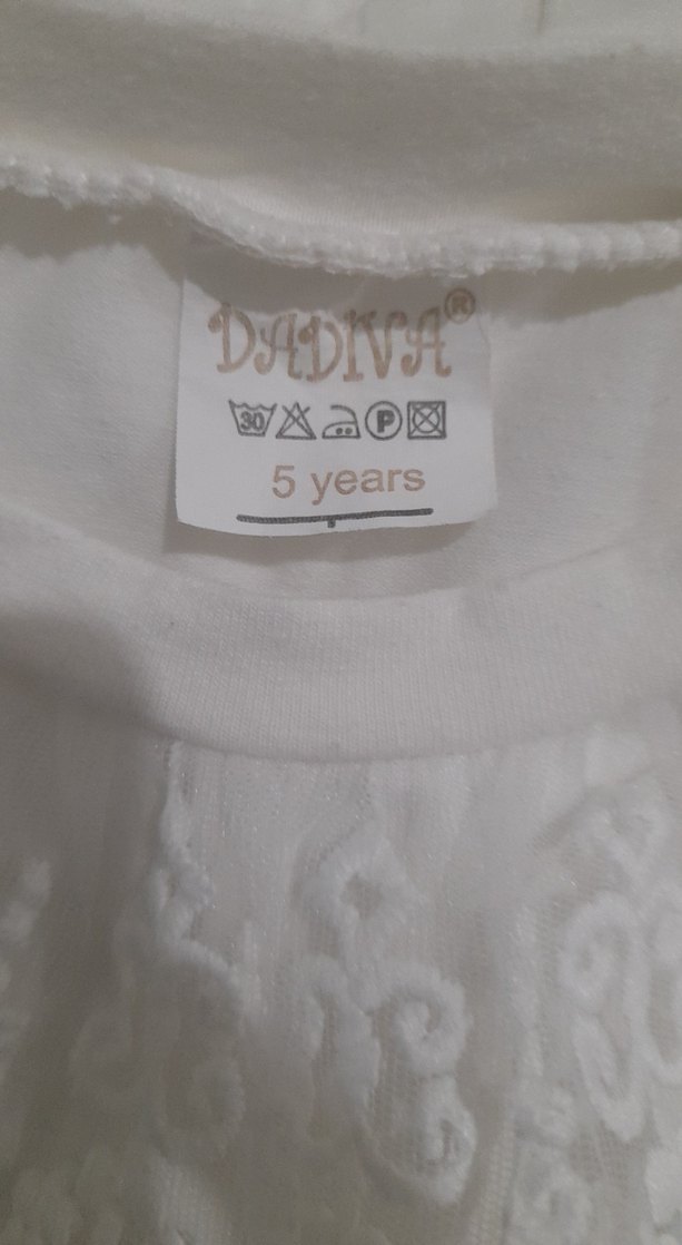 Kız Çocuk Beyaz Dantel Detaylı Bluz - Görsel 3