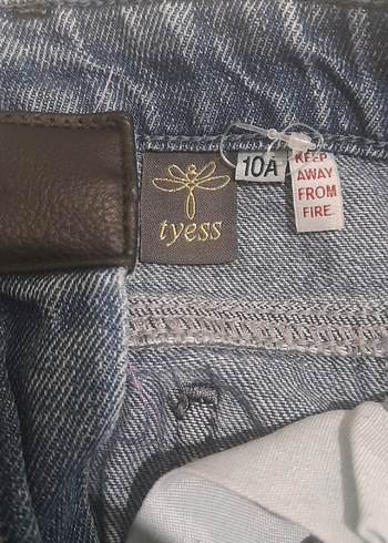 Kız çocuk Mavi Kot Pantolon - Görsel 4