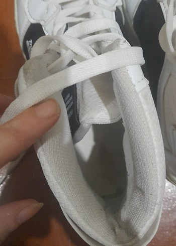 Kadın Beyaz Siyah Spor Ayakkabı - Görsel 6