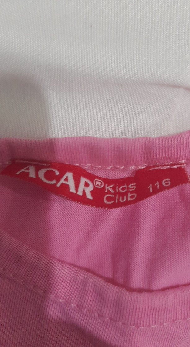 Kız Çocuk Pembe Baskılı Tişört - Görsel 3