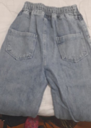 Kız çocuk Denim Bol Kesim Midi Jean - Görsel 3