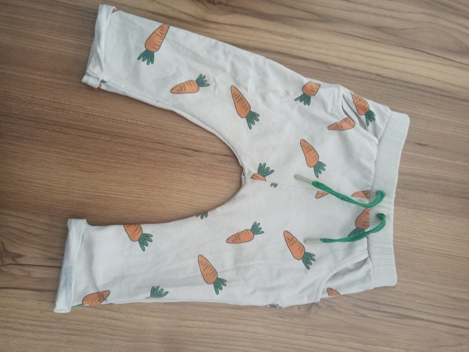 Beyaz Baskılı Erkek Çocuk Loose Fit Pantolon - Görsel 2