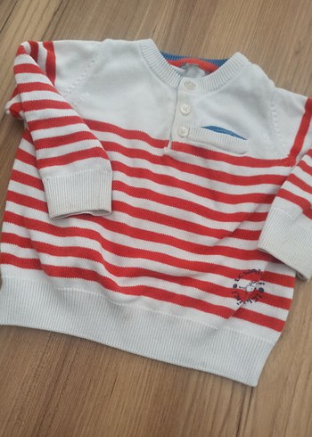 Renkli Çizgili Örgü Erkek Çocuk Kazak - Görsel 2