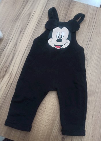 Siyah Mickey Baskılı Çocuk Tulum - Görsel 3