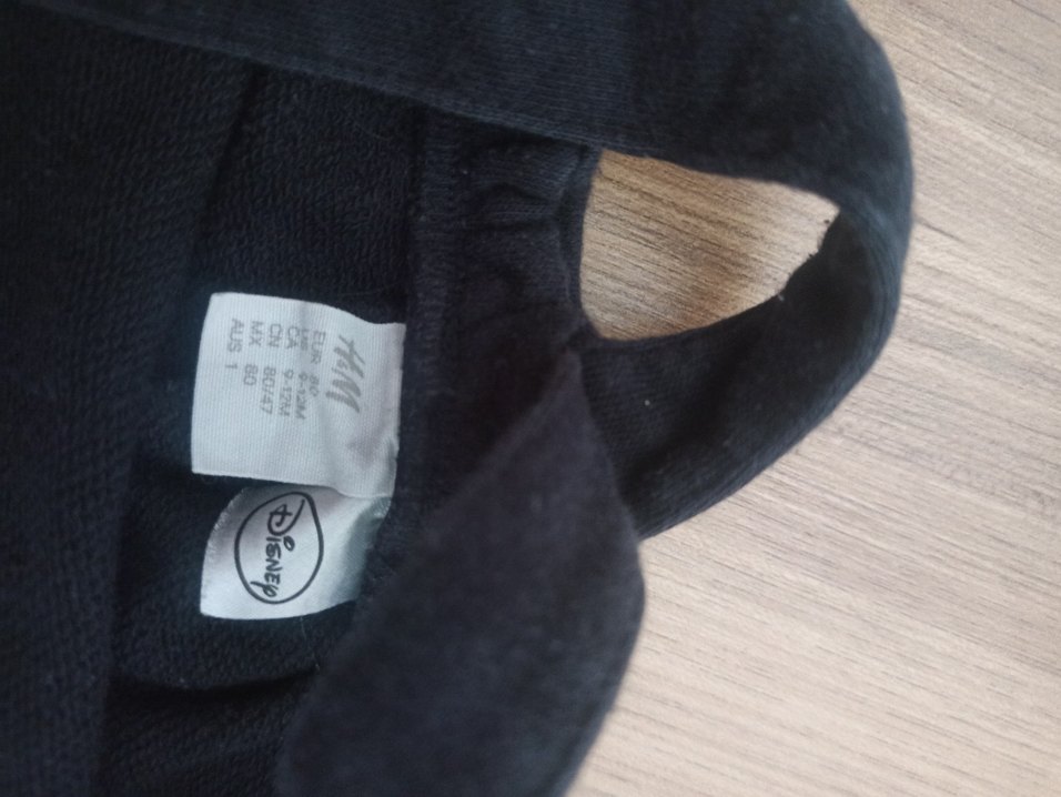 Siyah Mickey Baskılı Çocuk Tulum - Görsel 2