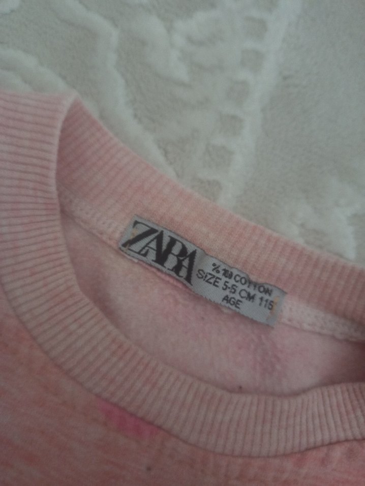 Pembe Çiçekli Uzun Kollu Bebek Kız Takımı - Görsel 2