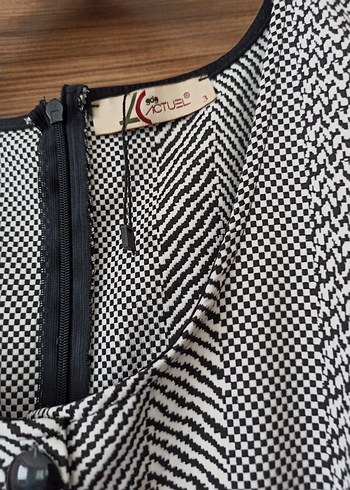 Gri Düğmeli Bohem Kadın Uzun Elbise - Görsel 4