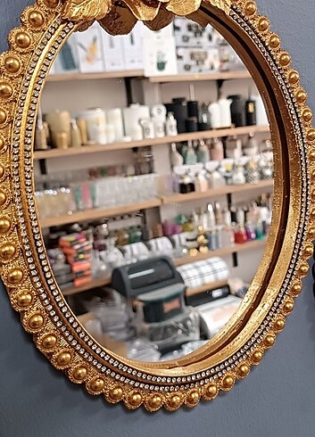 3 LÜ GOLD GÜLLÜ POLYESTER AYNA 