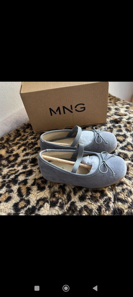 Gri Süet Kız Bebek Babet Ayakkabı - Görsel 2