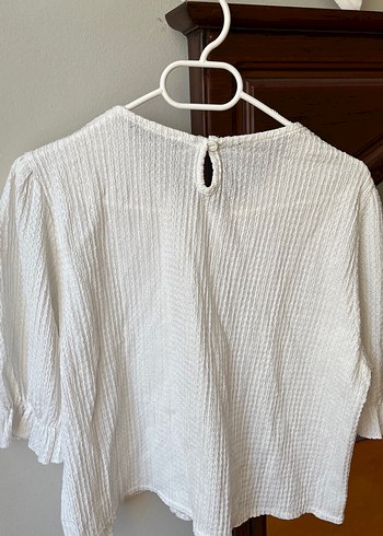 Dantel Detaylı Beyaz Bohem Kadın Bluz - Görsel 4