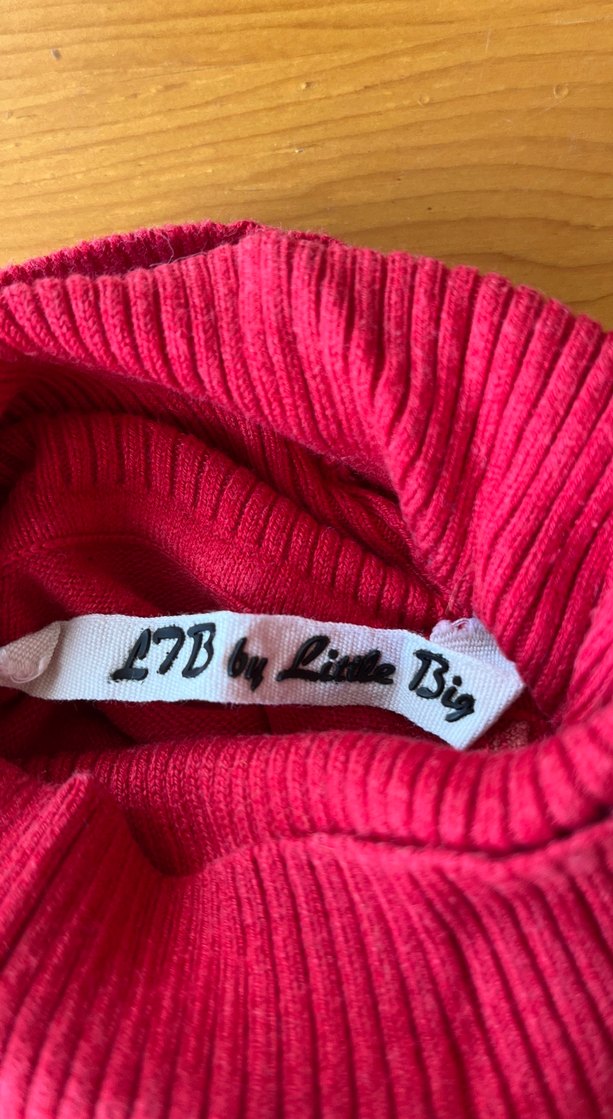 Kırmızı Boğazlı Kadın Kazak - Görsel 5