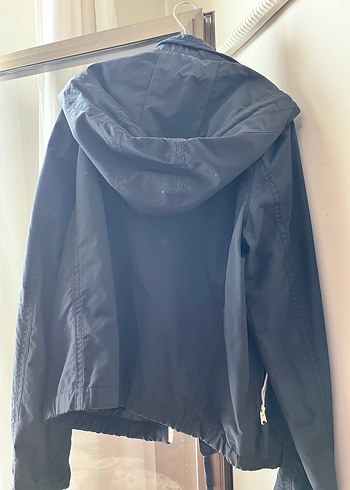 Mavi Fermuarlı Midi Ceket - Görsel 2